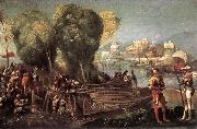 DOSSI, Dosso Aeneas and Achates on the Libyan Coast df oil painting on canvas